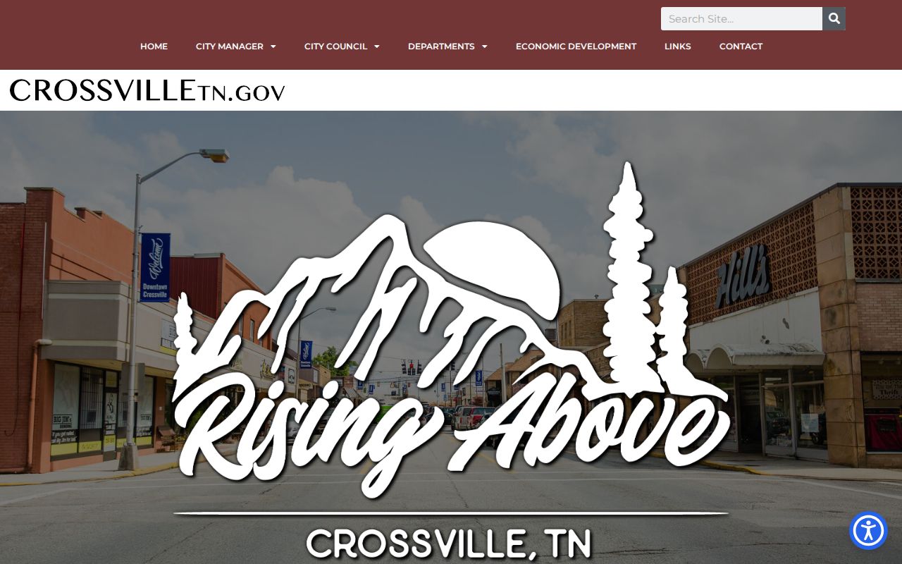 Crossville warrant records, city government contact page