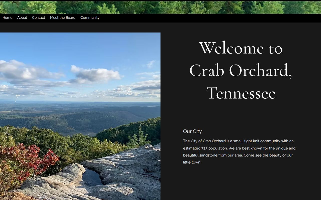 Crab Orchard warrant records, official Crab Orchard city hall page